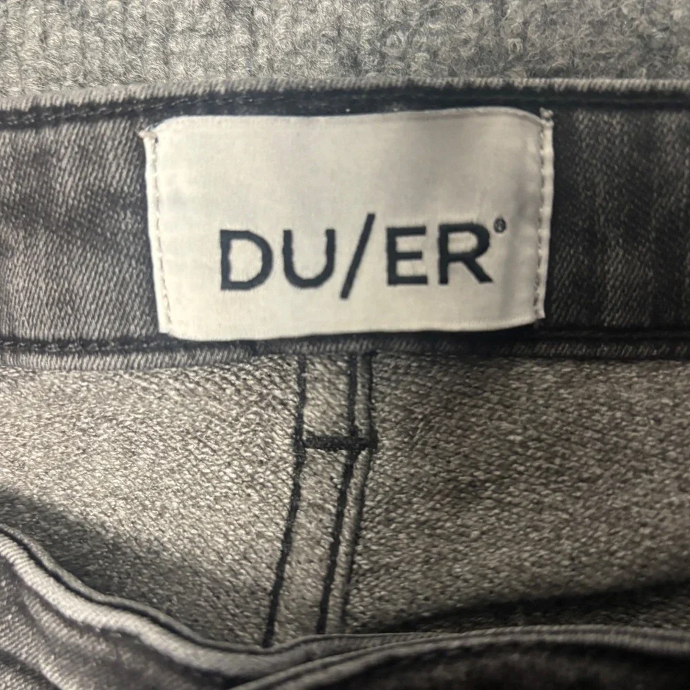 DU/ER‎ Performance Jeans Mens 28x32 Faded Black Slim Fit Denim Casual